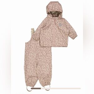 Floral Kids Rain outfit by Wheat. Like new condition. Size 3T